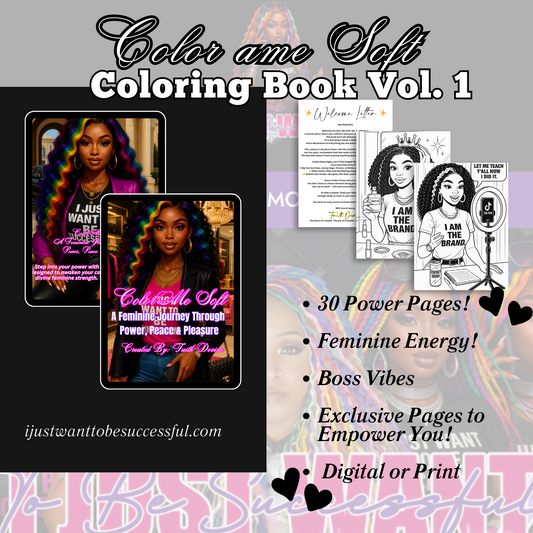 Color Me Soft Coloring Book: (Vol.1) Power