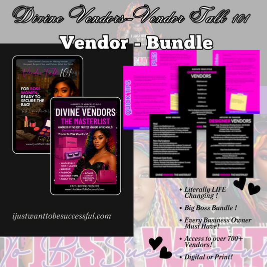 Vendor Power Bundle : 2 Ebooks                      (Divine Vendors & Vendor Talk 101)
